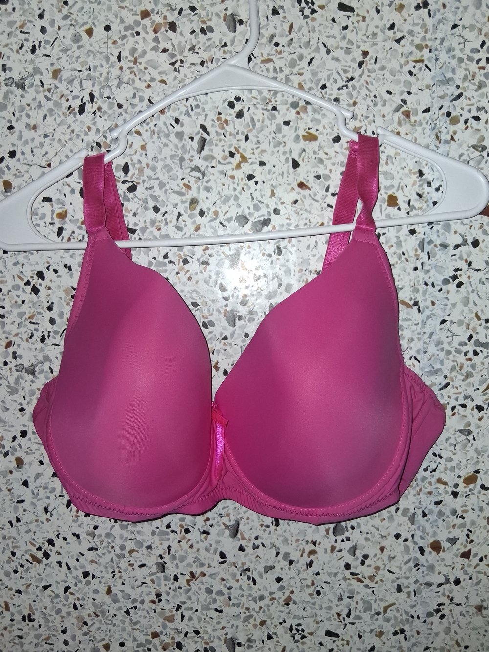 Women's Emily Pink Padded Wired Bra Size 42DD Adjustable Straps